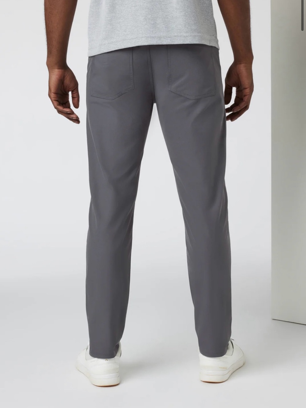 Vuori Mens Meta Athletic Slim Fit Gray Pants 32x26